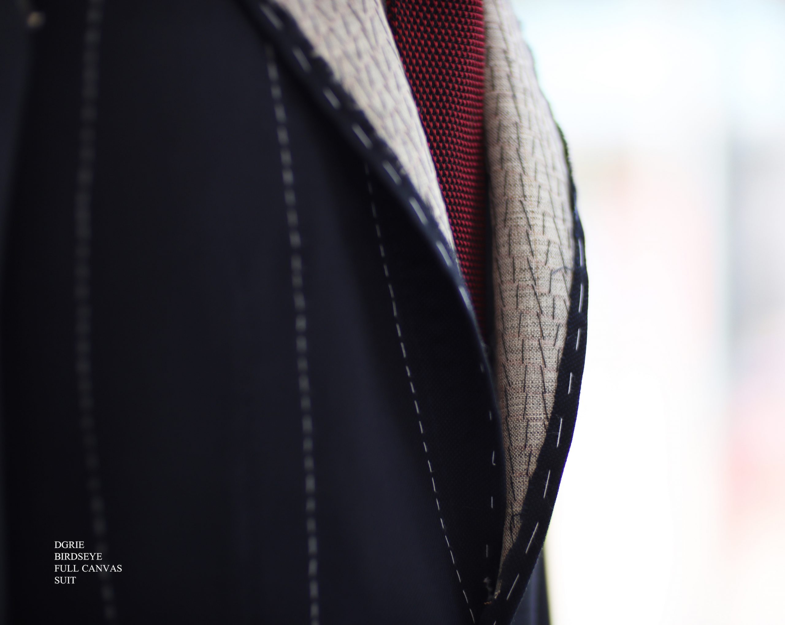IMG_6868 copy ตัดสูทหางม้า DGRIE NAVY BIRDSEYE FULL CANVAS SUIT