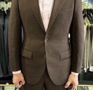ร้านตัดสูท ตัดสูทสีน้ำตาลแดง DGRIE Red Brown Wool Suit