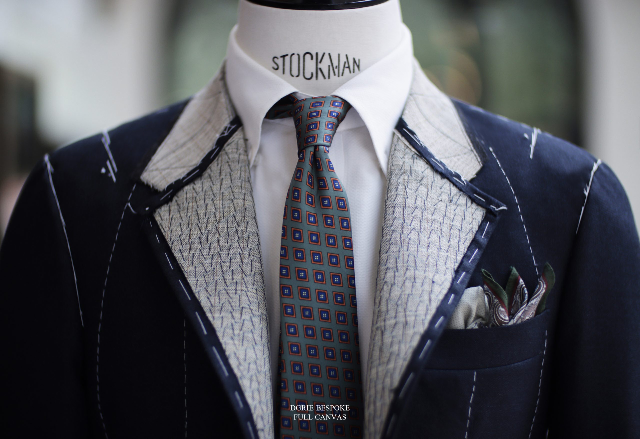 ตัดสูทหางม้า Fitting Dark Navy Full Canvas Suits