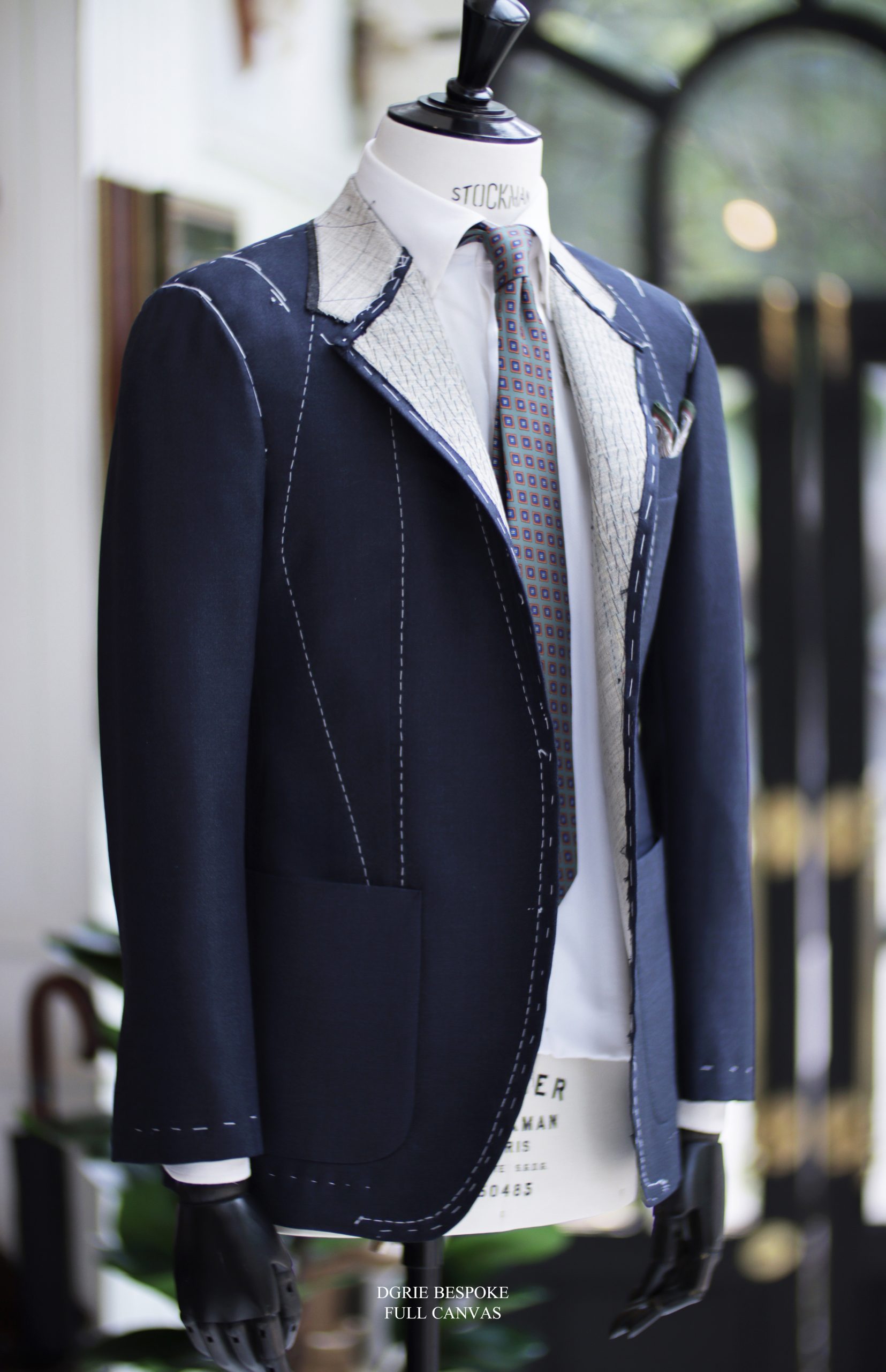 ตัดสูทหางม้า Fitting Dark Navy Full Canvas Suits