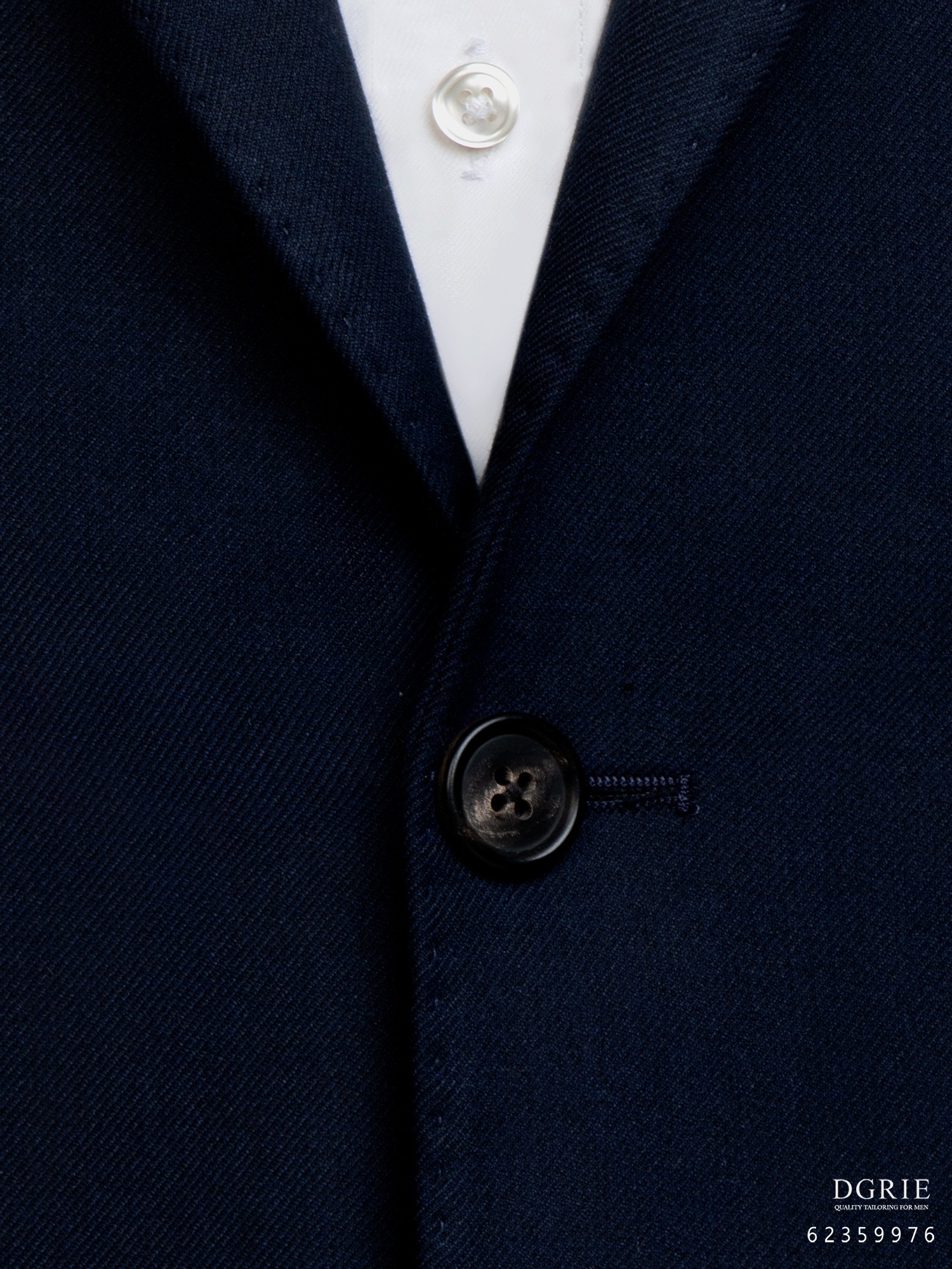 เสื้อสูทสีกรมเข้ม Dark Navy Wool Unlining 3 Pocket Jacket