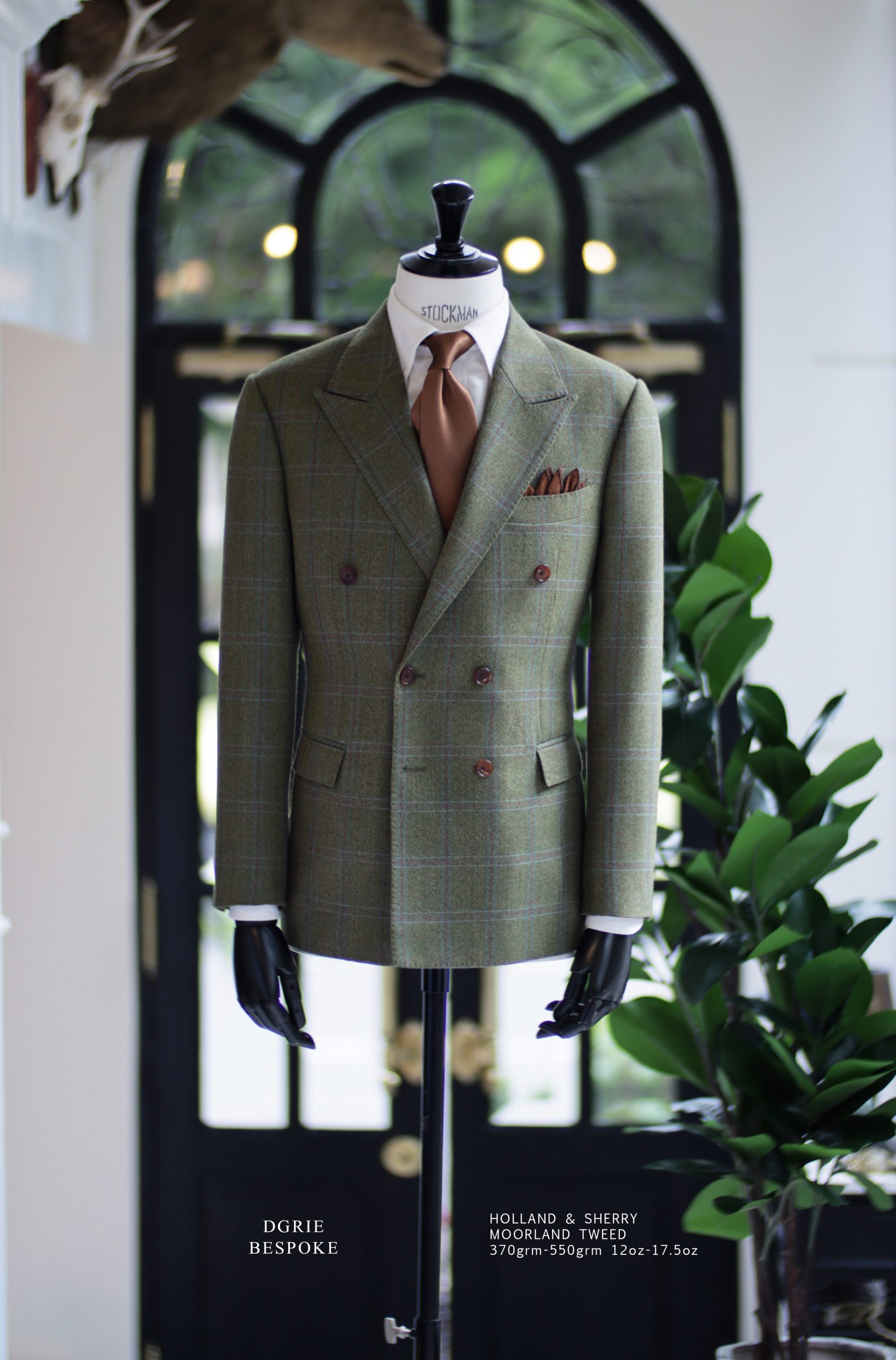 ตัดสูท DGRIE MOORLAND Olive Green Check Suits