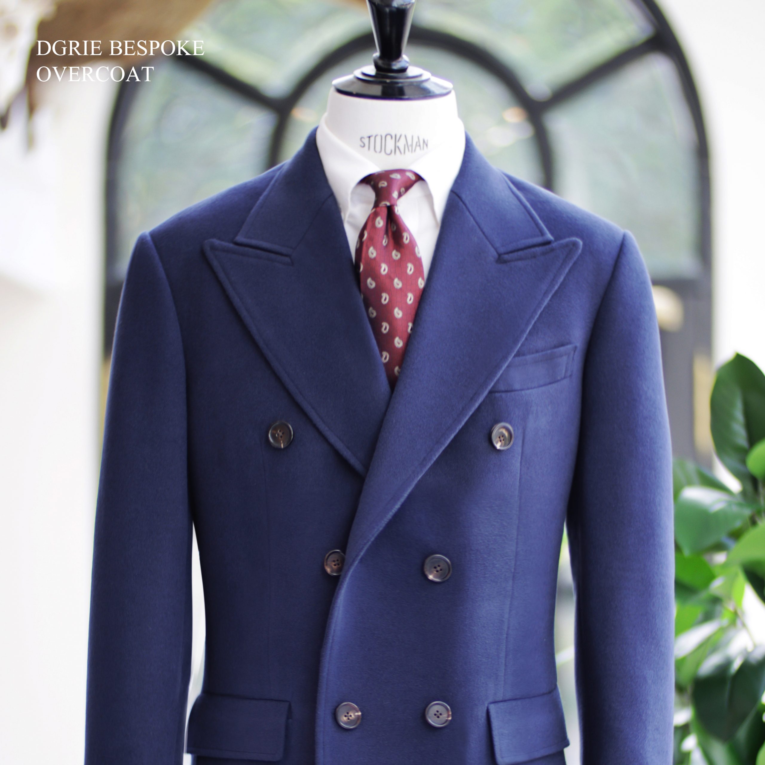 ตัดเสื้อโค้ท DGRIE Navy Blue DB Overcoat