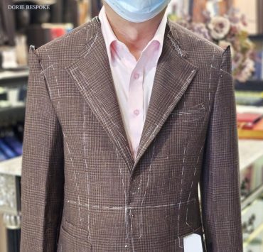 ตัดสูท Fitting Italy Prince of wales Wool Linen Sport Jacket