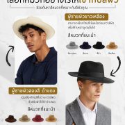 เลือกหมวกอย่างไรให้เข้ากับสีผิว How to choose a hat to match your skin tone?
