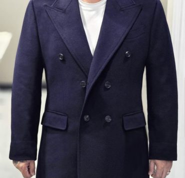 เสื้อโค้ทสีน้ำเงิน Dark Navy Classic Overcoat