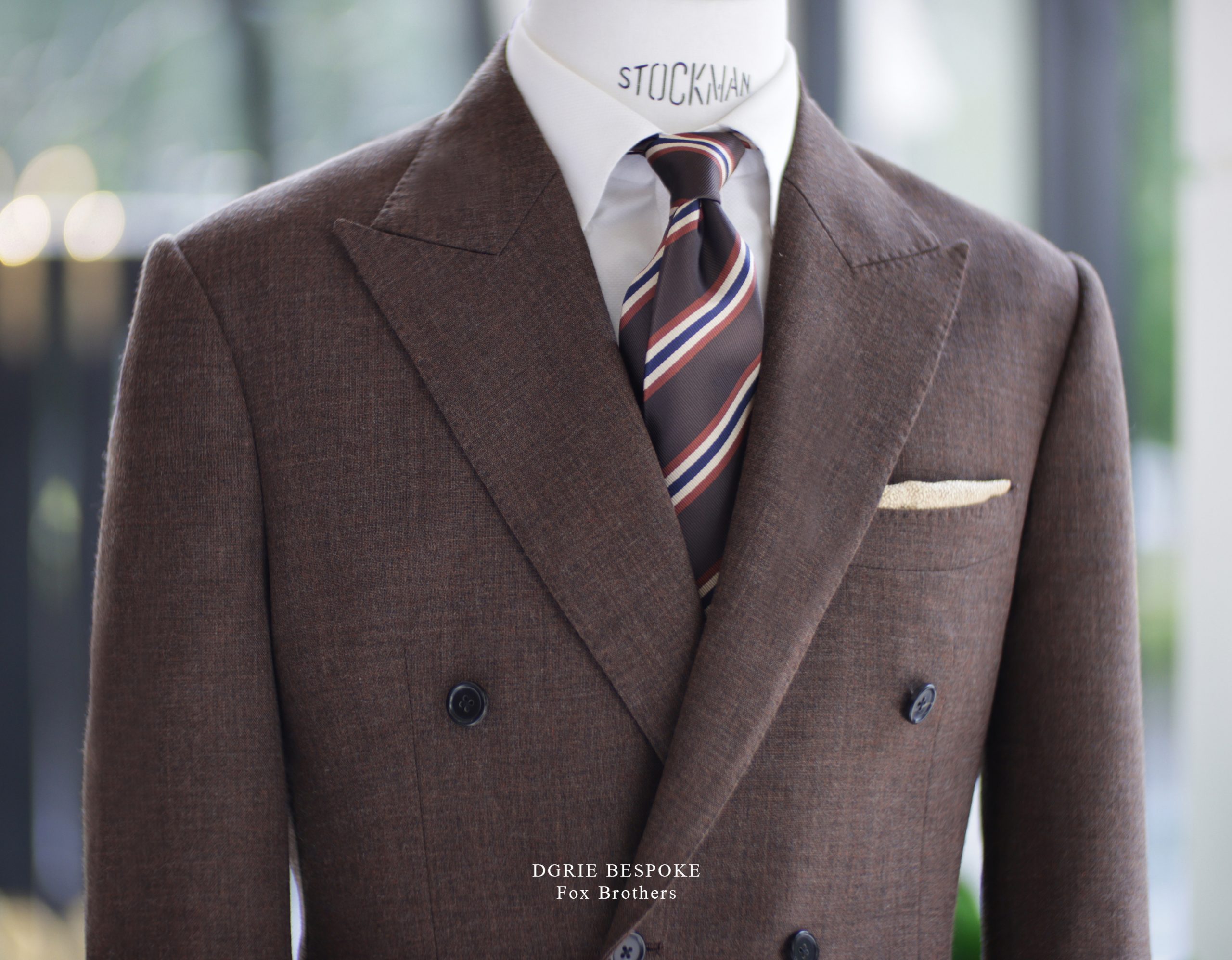 ตัดสูท DGRIE Fox Brothers Brown Double-Brested suits
