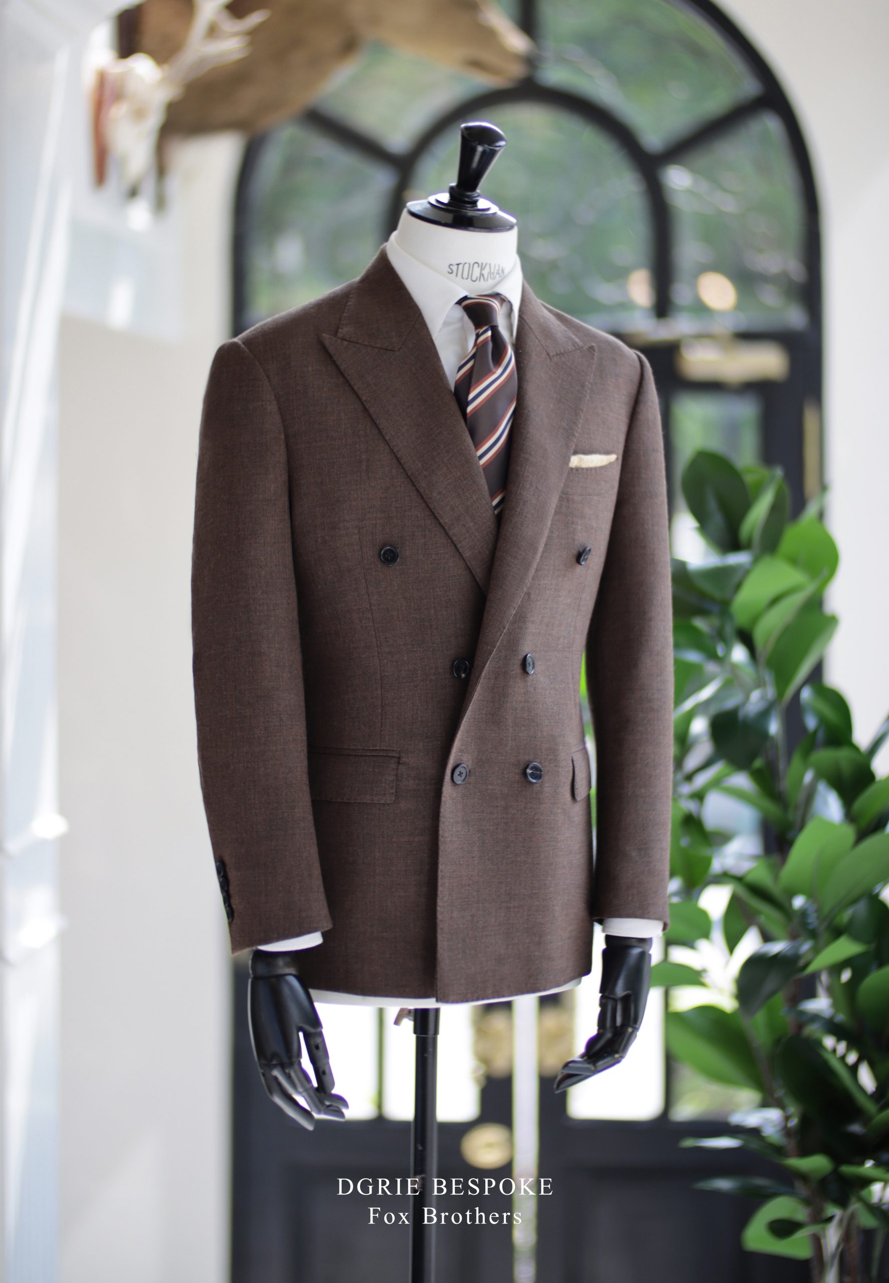 ตัดสูท DGRIE Fox Brothers Brown Double-Brested suits