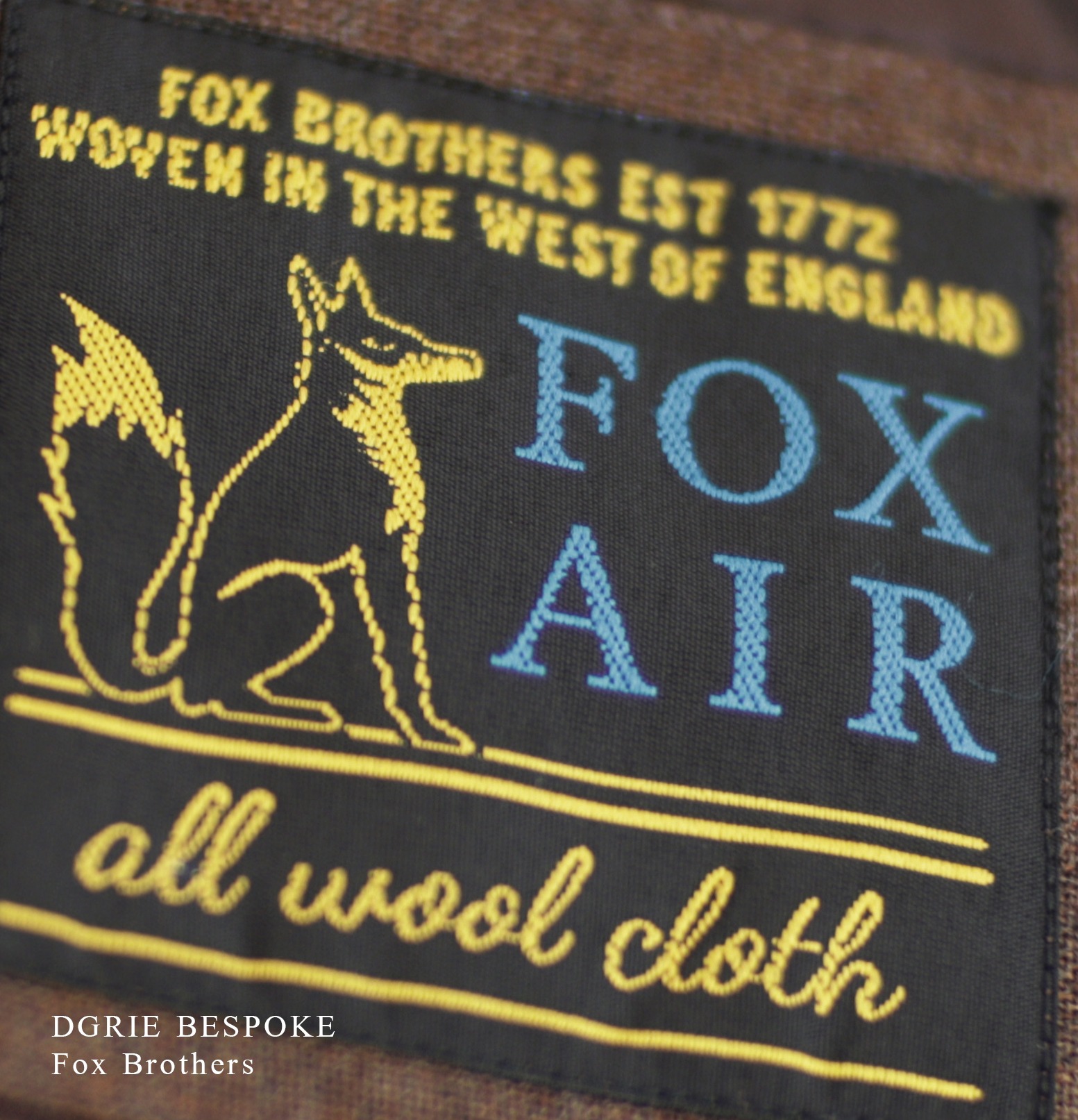 ตัดสูท DGRIE Fox Brothers Brown Double-Brested suits