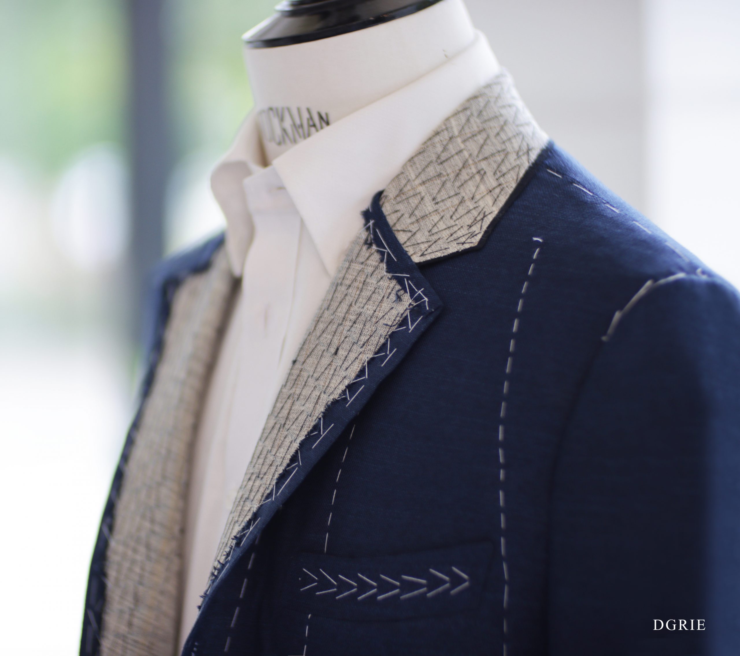 ตัดสูทหางม้า Full Canvas Navy Suits