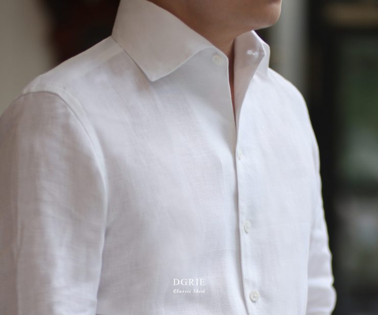 One Piece Collar Linen Shirt ตัดเชิ้ตลินิน ปกคลาสสิค
