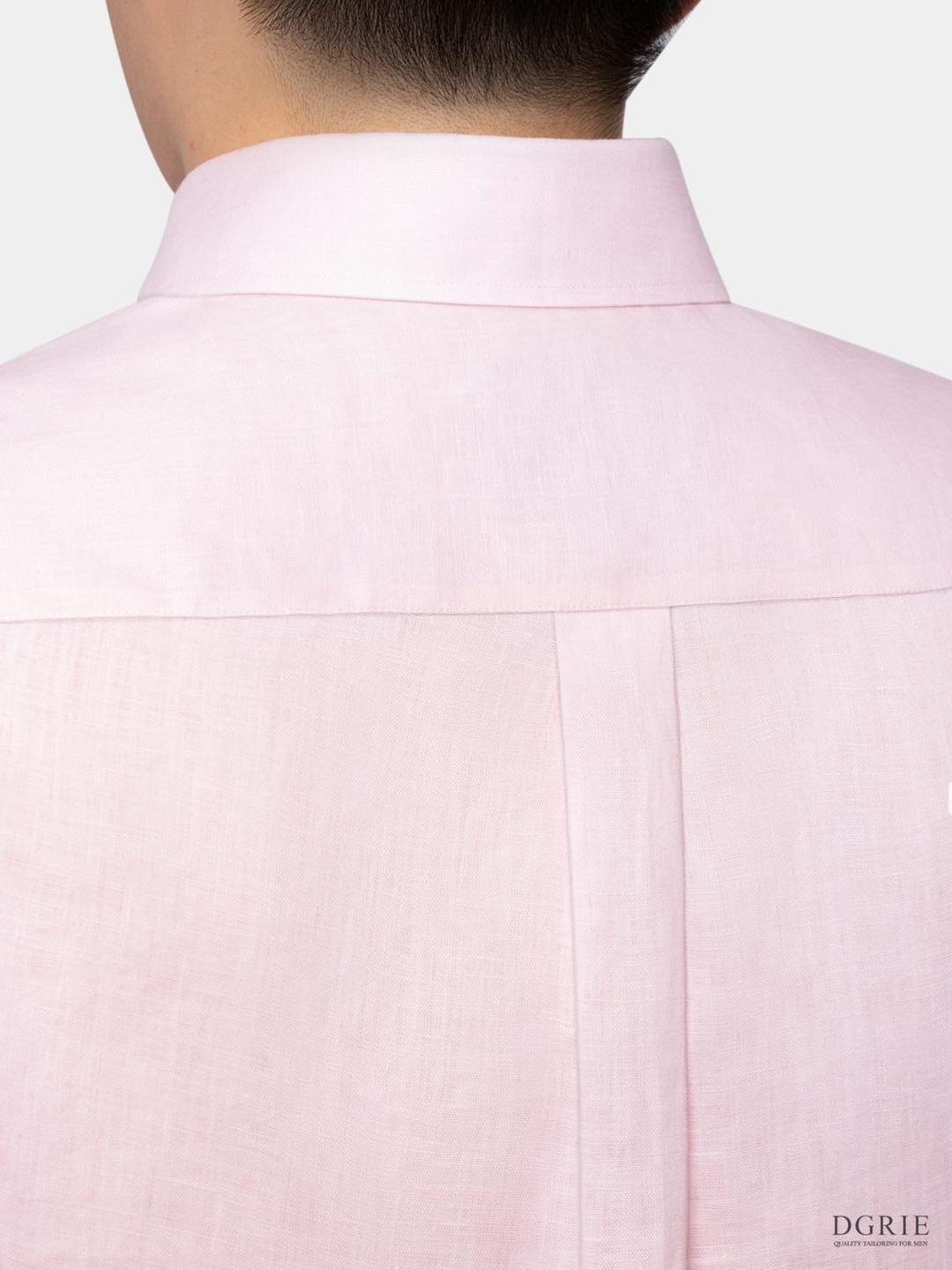 เสื้อเชิ้ตลินิน Blush Pink Button Down Linen Shirt - DGRIE