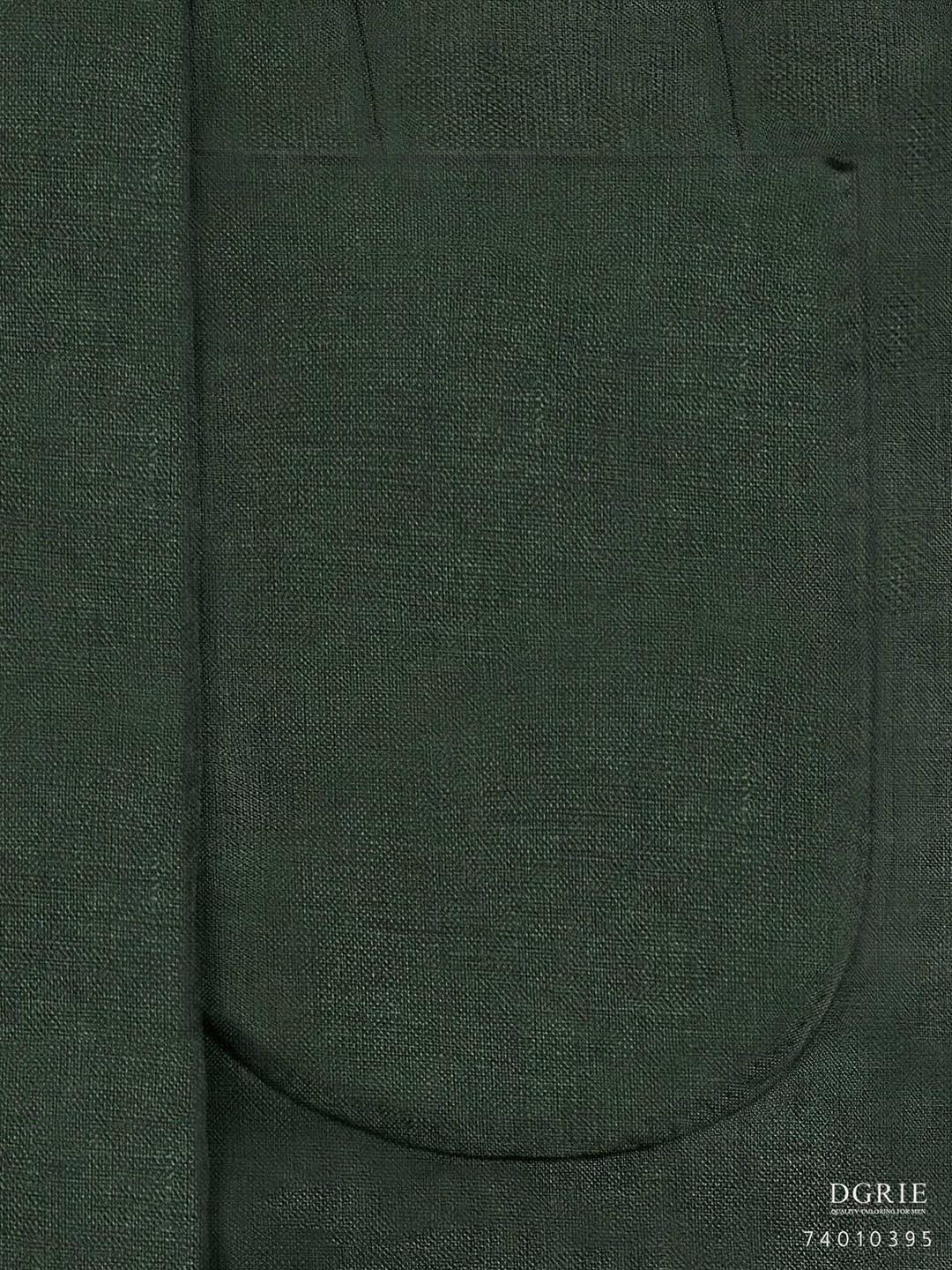 เสื้อสูท ลินิน สีเขียว Dark Green Wool Silk Linen Suit - DGRIE