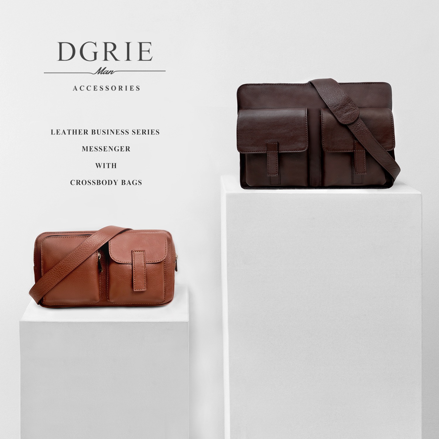 กระเป๋าหนัง DGRIE Messenger Bag Leather