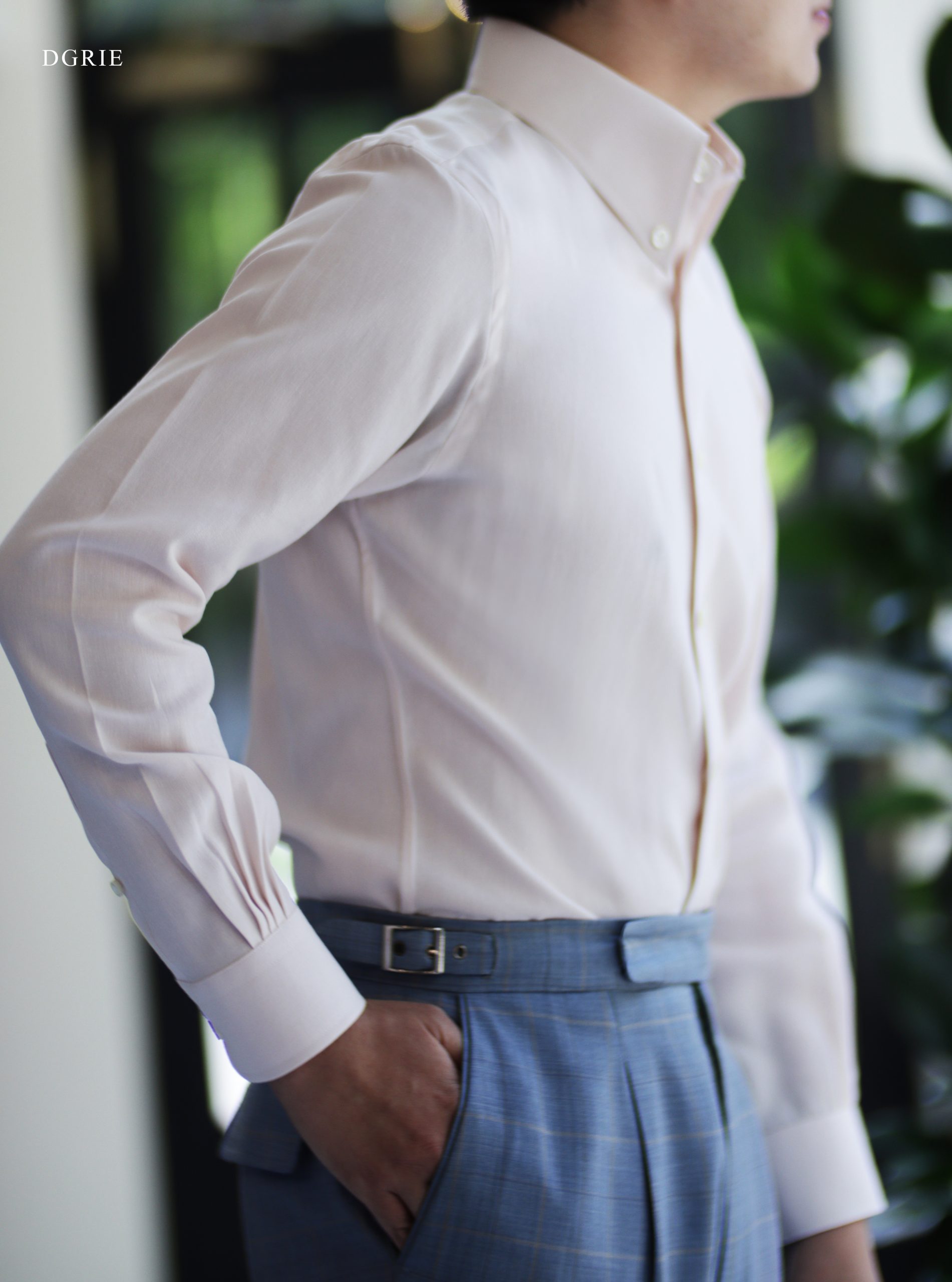 ตัดเชิ้ต ร้านตัดเชิ้ต DGRIE Very Light Old Rose Shirt