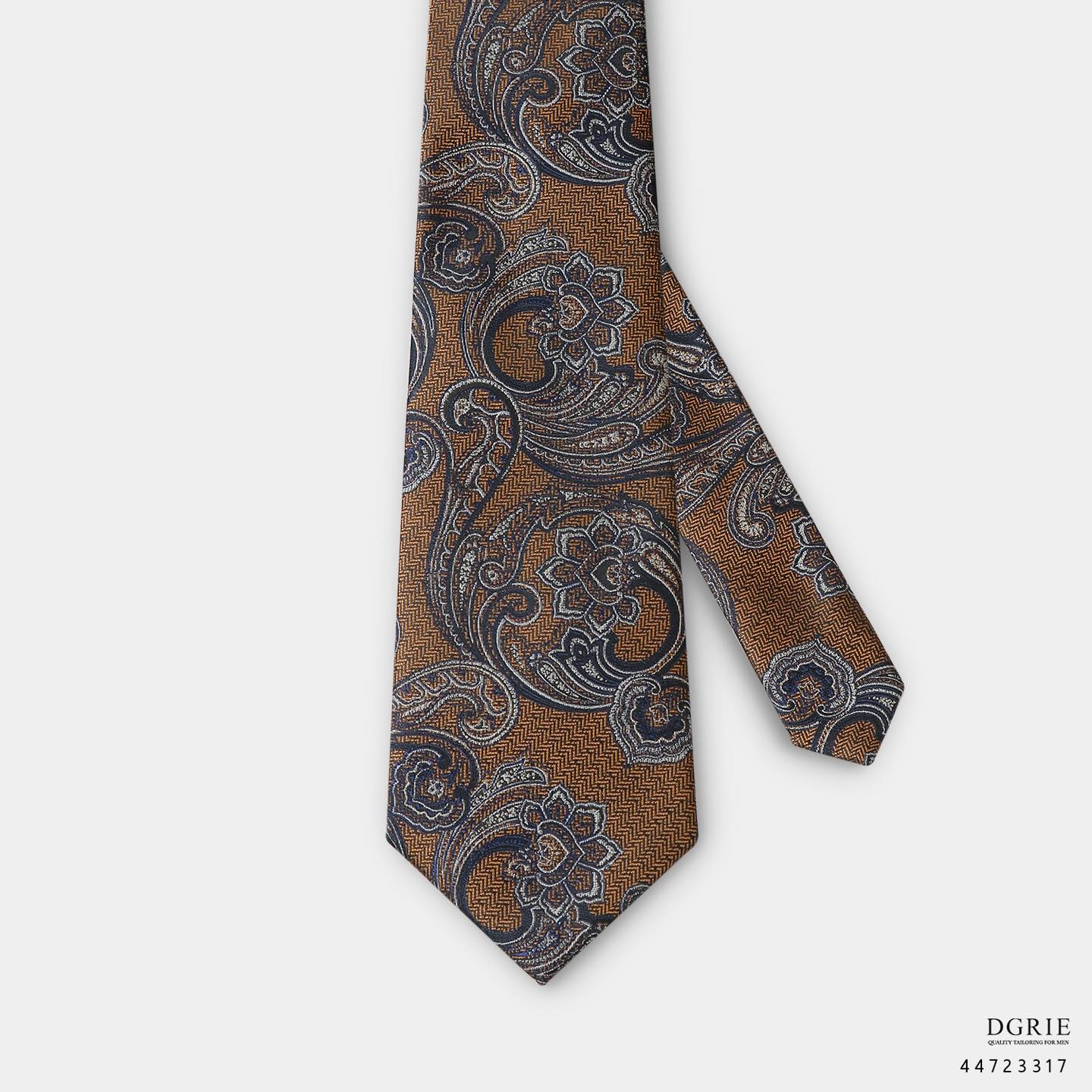 เนคไทผ้าไหม Men's Luxury 3 Inch Paisley Tie - 100% Silk - DGRIE