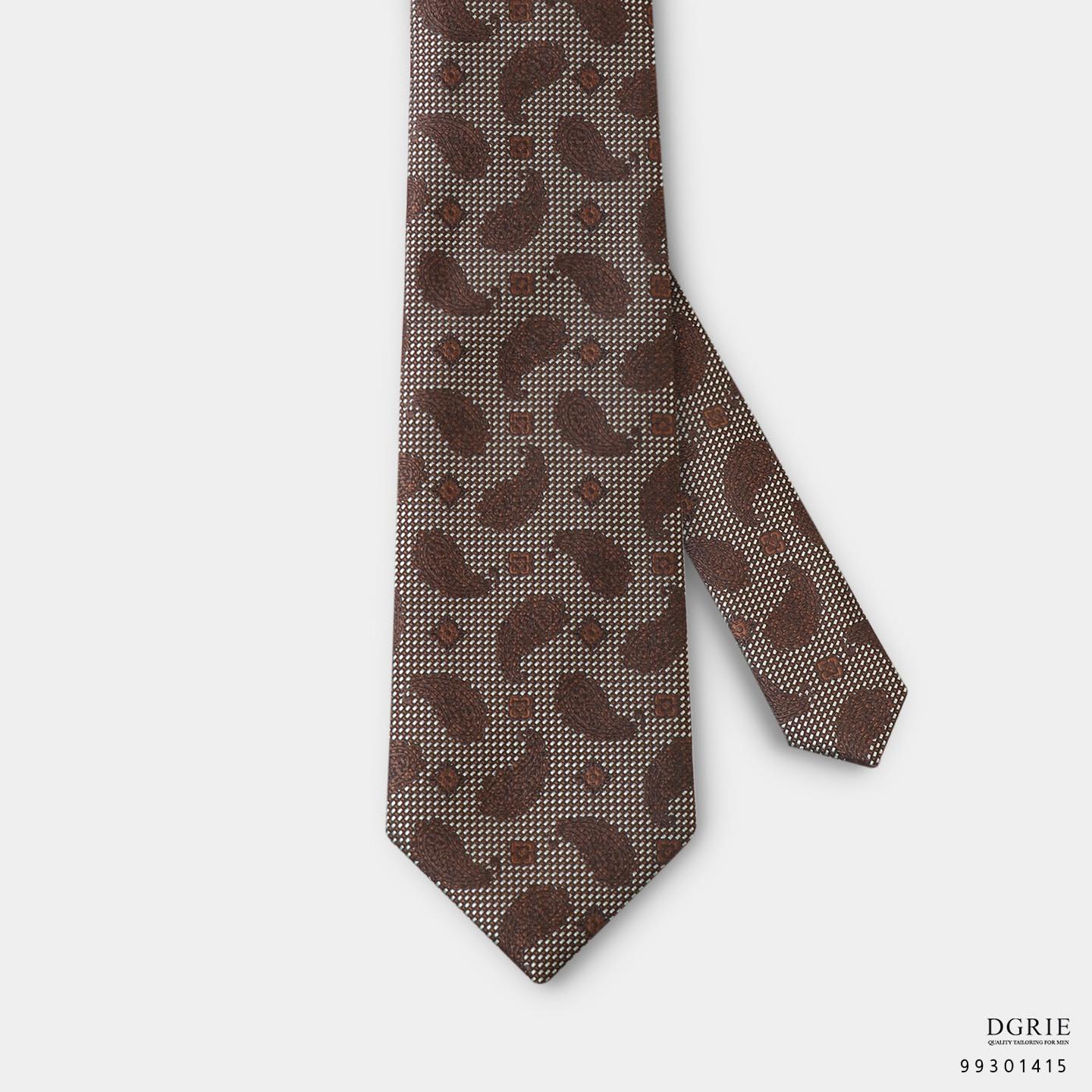 เนคไทผ้าไหม Men's Luxury 3 Inch Paisley Tie - 100% Silk - DGRIE