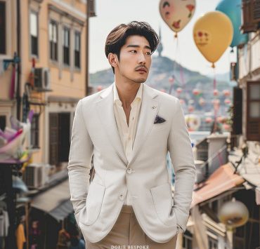 เสื้อสูทลำลองสีครีม Sport Beige Patch Pocket Balloon lining Jacket - DGRIE