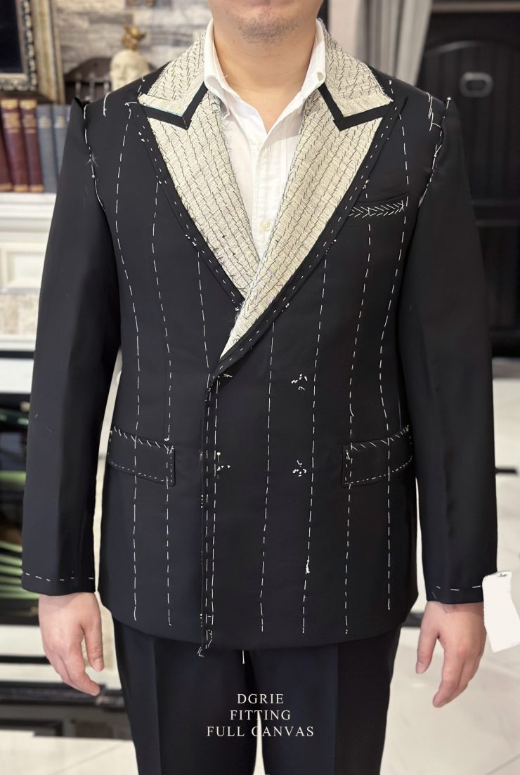 ตัดสูทหางม้า Black Loro Piana Full Canvas Suits