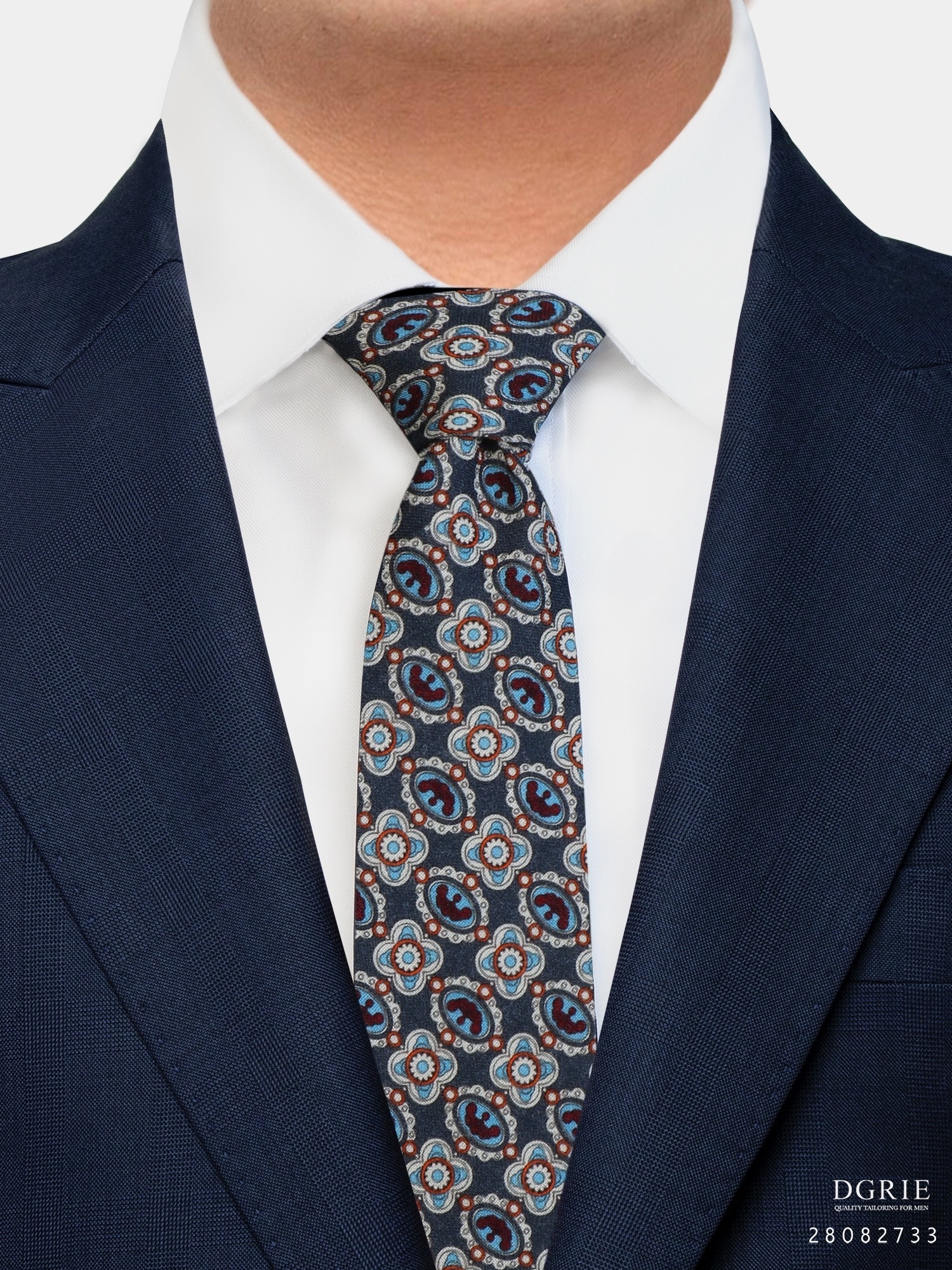 เนคไท GROMETRY Multi 1970s Vintage Necktie | DGRIE