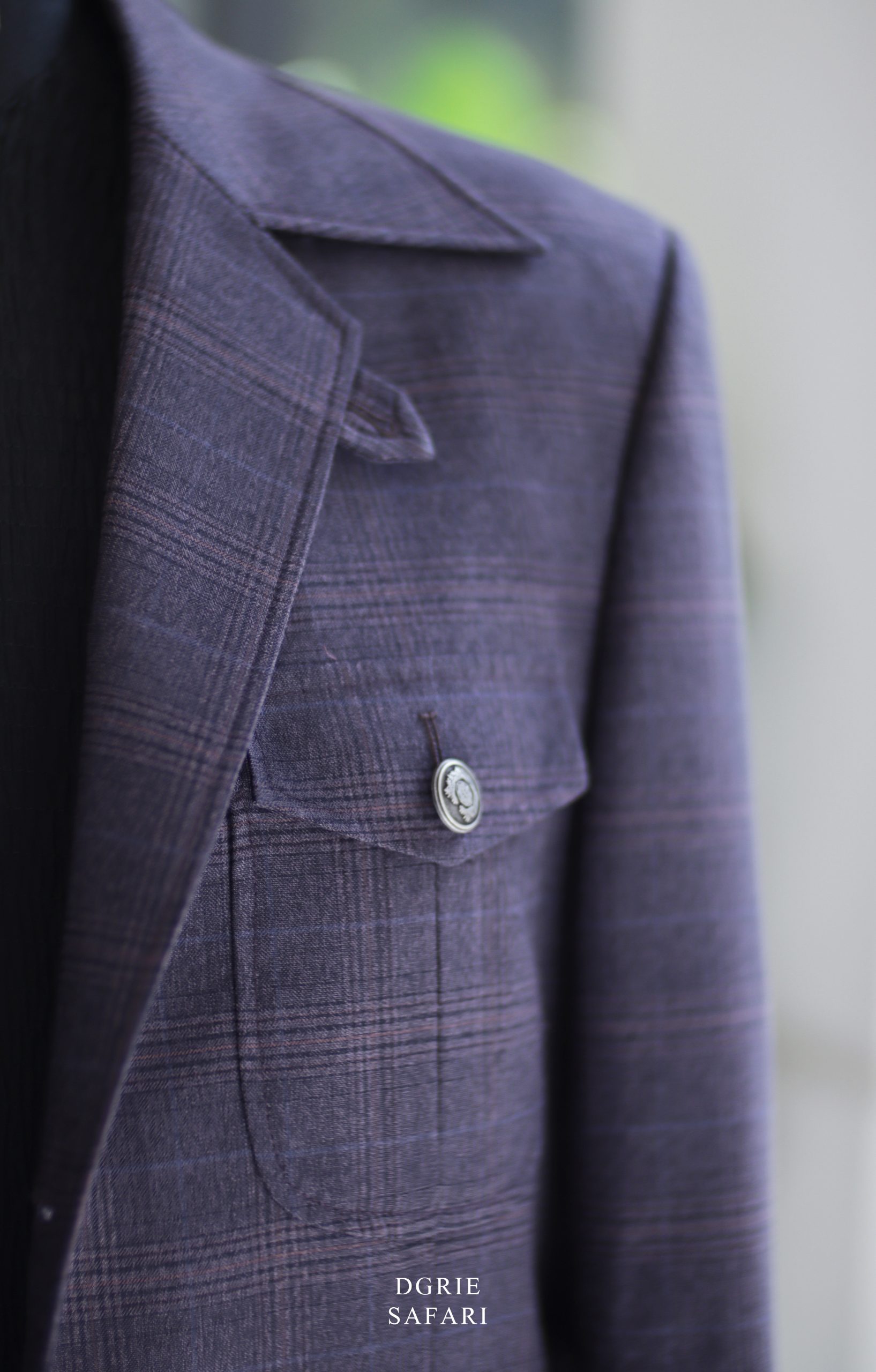 ตัดเสื้อซาฟารี ชุดซาฟารี วินเทจ DGRIE Flannel Wool Safari Jacket