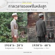 กาลเวลาของแฟชั่นหลังสูท The time of fashion behind the suit