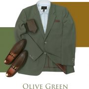 เสื้อสูท สีเขียว FLATLAY OLIVE GREEN โทนสีคลาสสิค