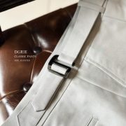 DGRIE CLASSIC BEIGE COTTON PANTS x SIDE ADJUSTER