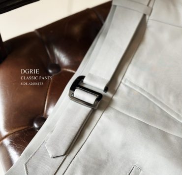 DGRIE CLASSIC BEIGE COTTON PANTS x SIDE ADJUSTER