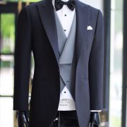 ตัดสูทแต่งงาน ทักซิโด้ หางยาว 3 Piece Black Long Tail Tuxedo Suits