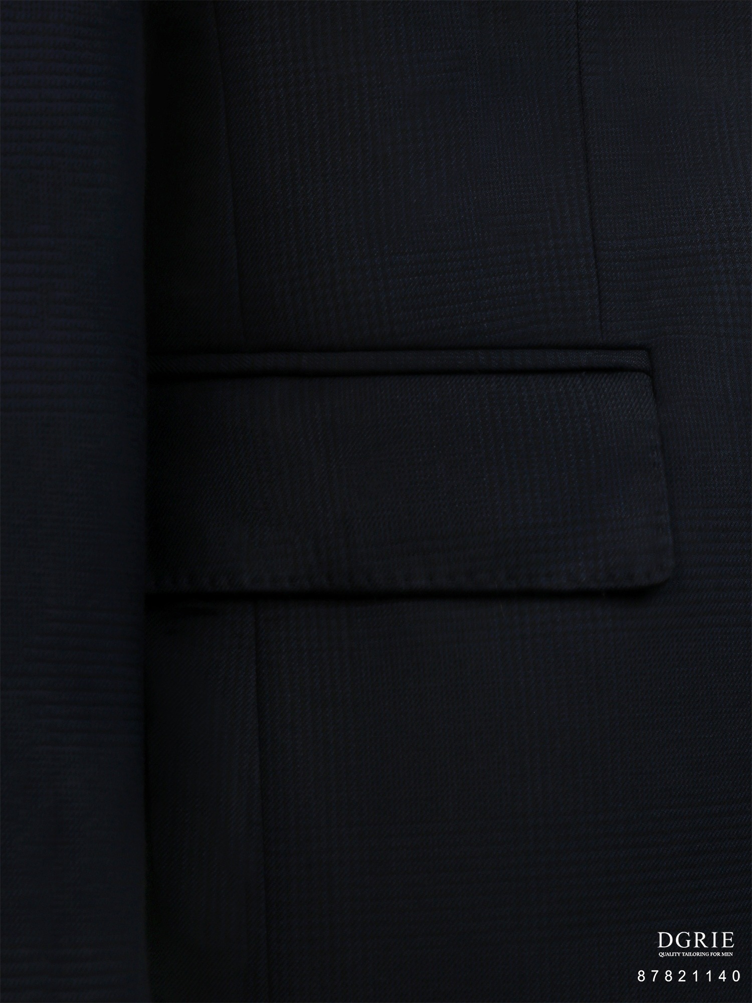 เสื้อสูท Navy Glen Check Wool Double-Breasted Suits
