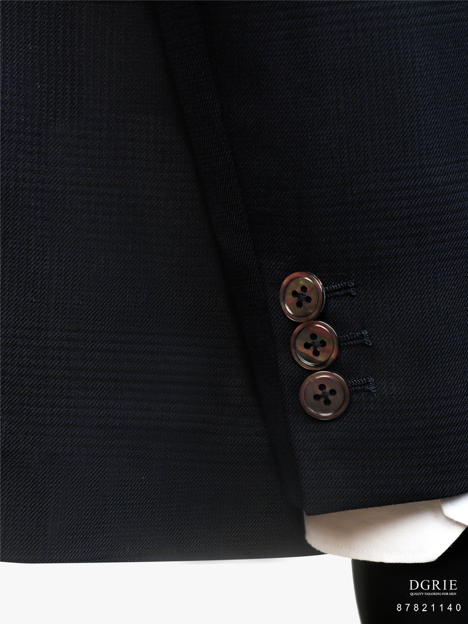 เสื้อสูท Navy Glen Check Wool Double-Breasted Suits