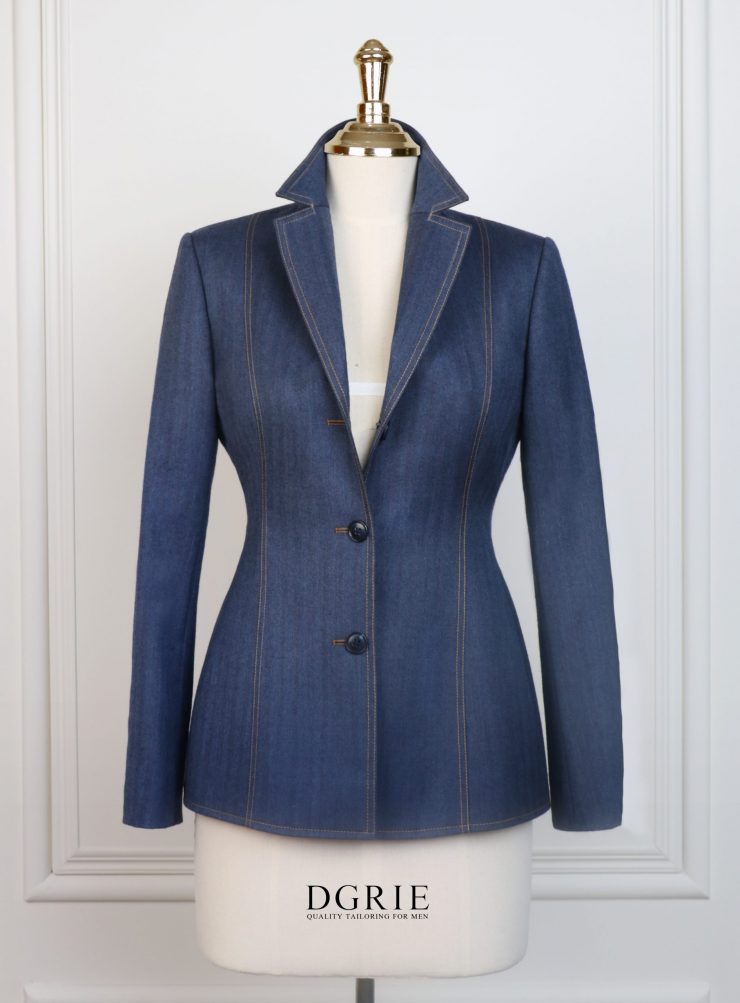 ตัดสูทผู้หญิง DGRIE Women Denim Jacket Luxury