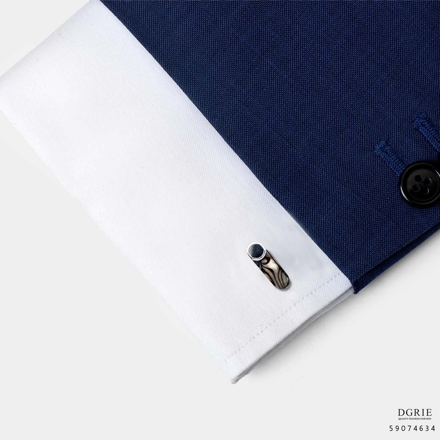 Golden Bronze Resins Cylinder Cufflinks - DGRIE