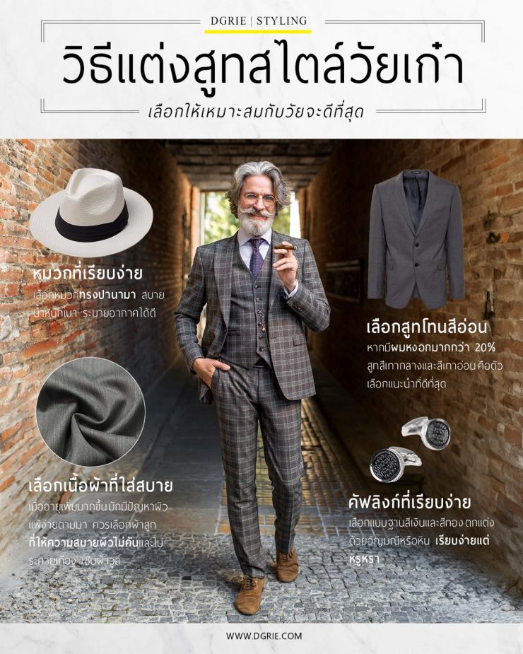 วิธีแต่งสูทสไตล์วัยเก๋า How to dress in an old school style suit