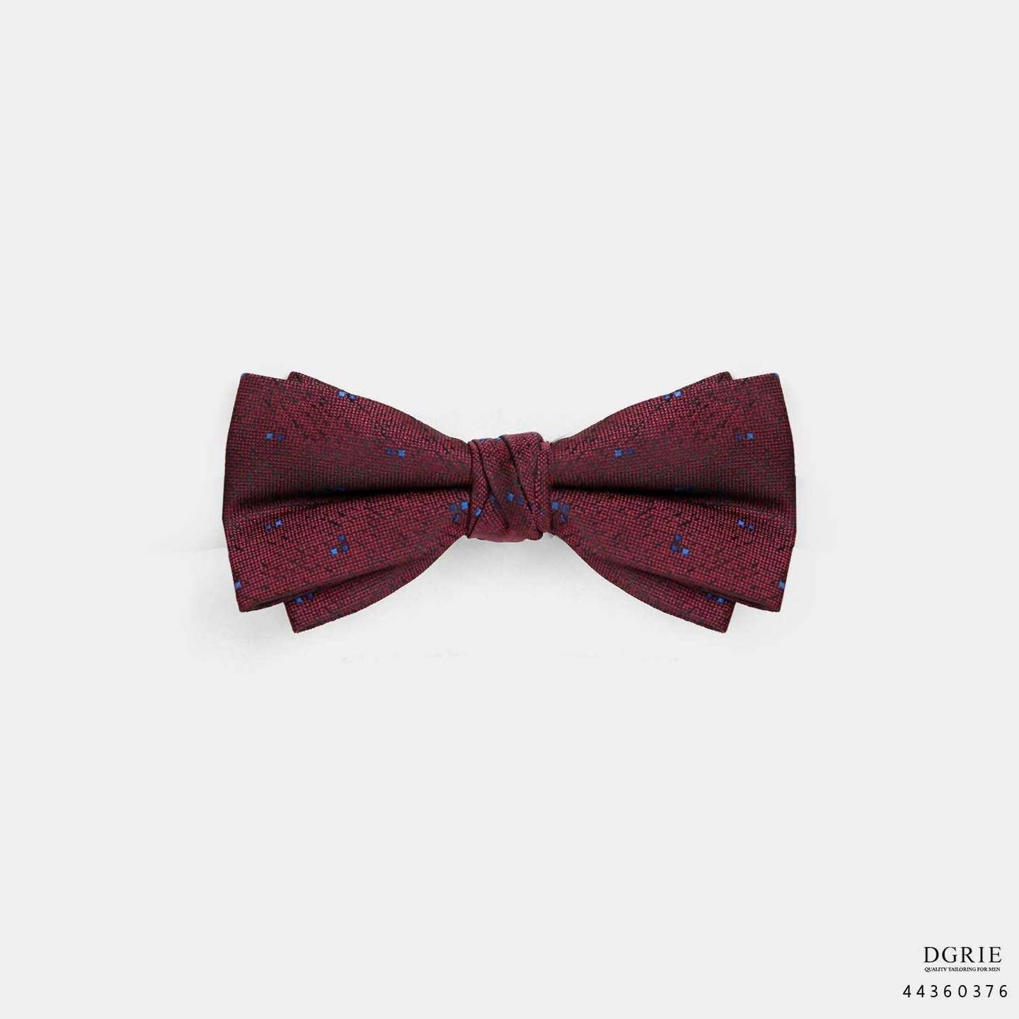 Imported Merlot Red Silk Bowtie - DGRIE