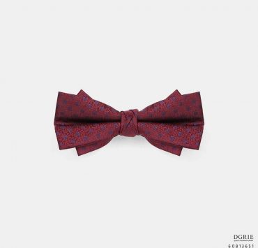 Imported Merlot Red Silk Bowtie - DGRIE