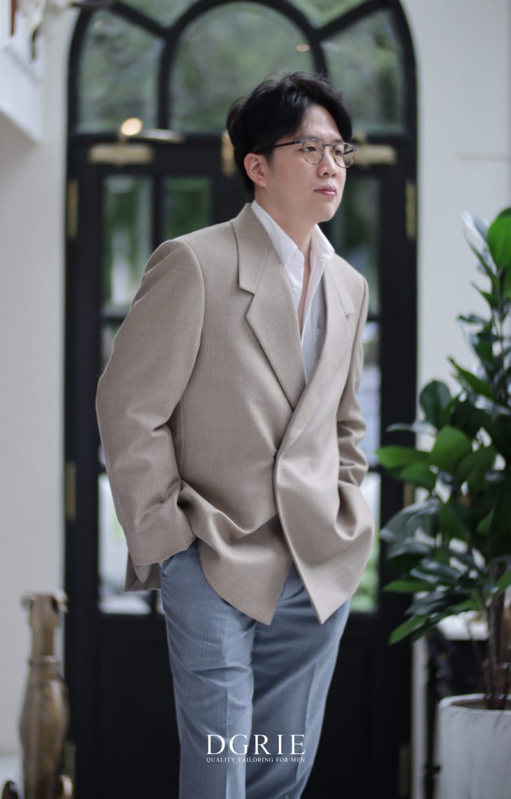 ตัดสูท ทรงหลวม Oversize Jacket Flannel Wool