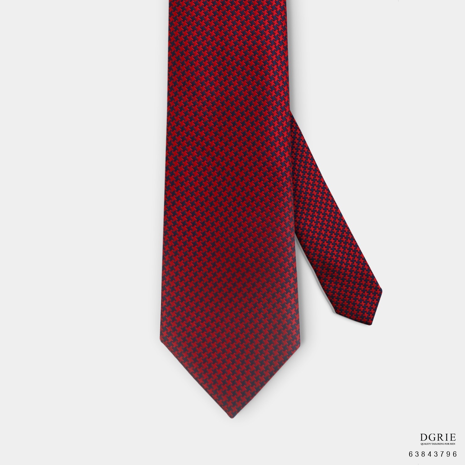 เนคไท Silk Houndstooth 3 Inch Necktie - DGRIE