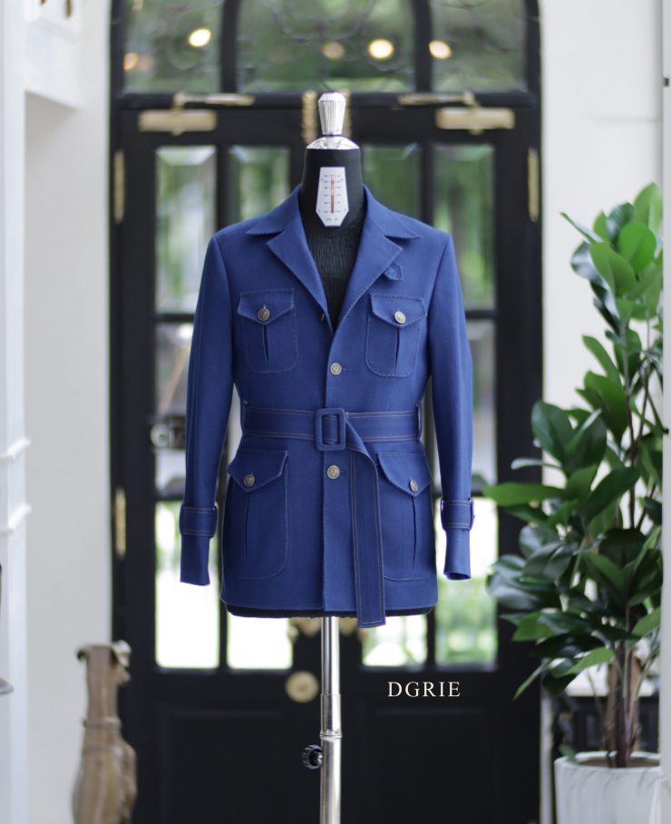 ซาฟารี แจ็คเก็ต DGRIE BESPOKE DENIM SAFARI JACKET