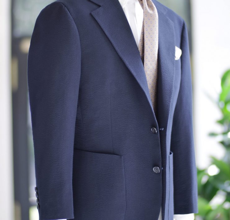 ตัดสูท DGRIE Navy Seersucker Jacket 20 ตัดสูท DGRIE Navy Seersucker Jacket