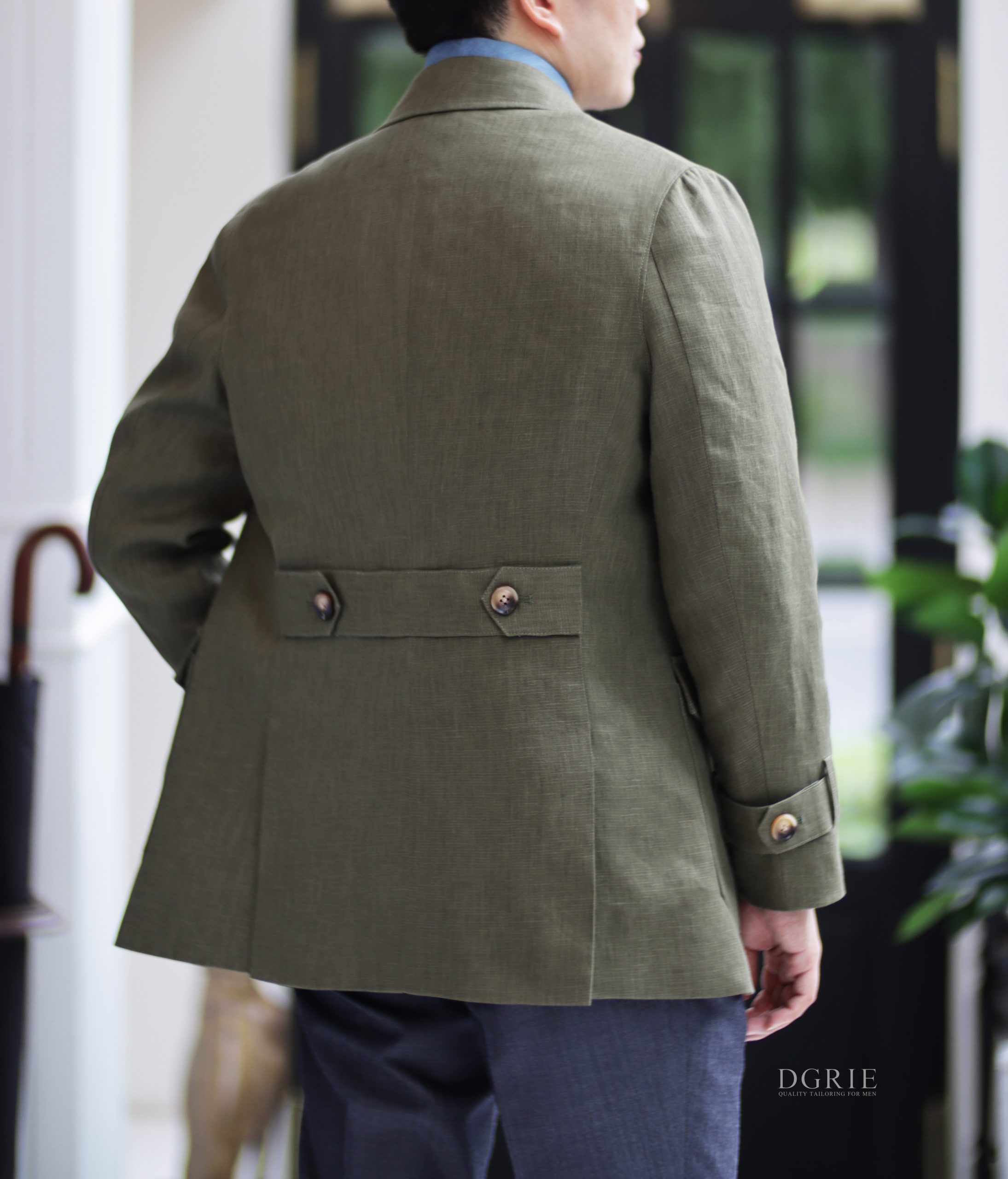 DGRIE Light Olive Green Safari Jacket