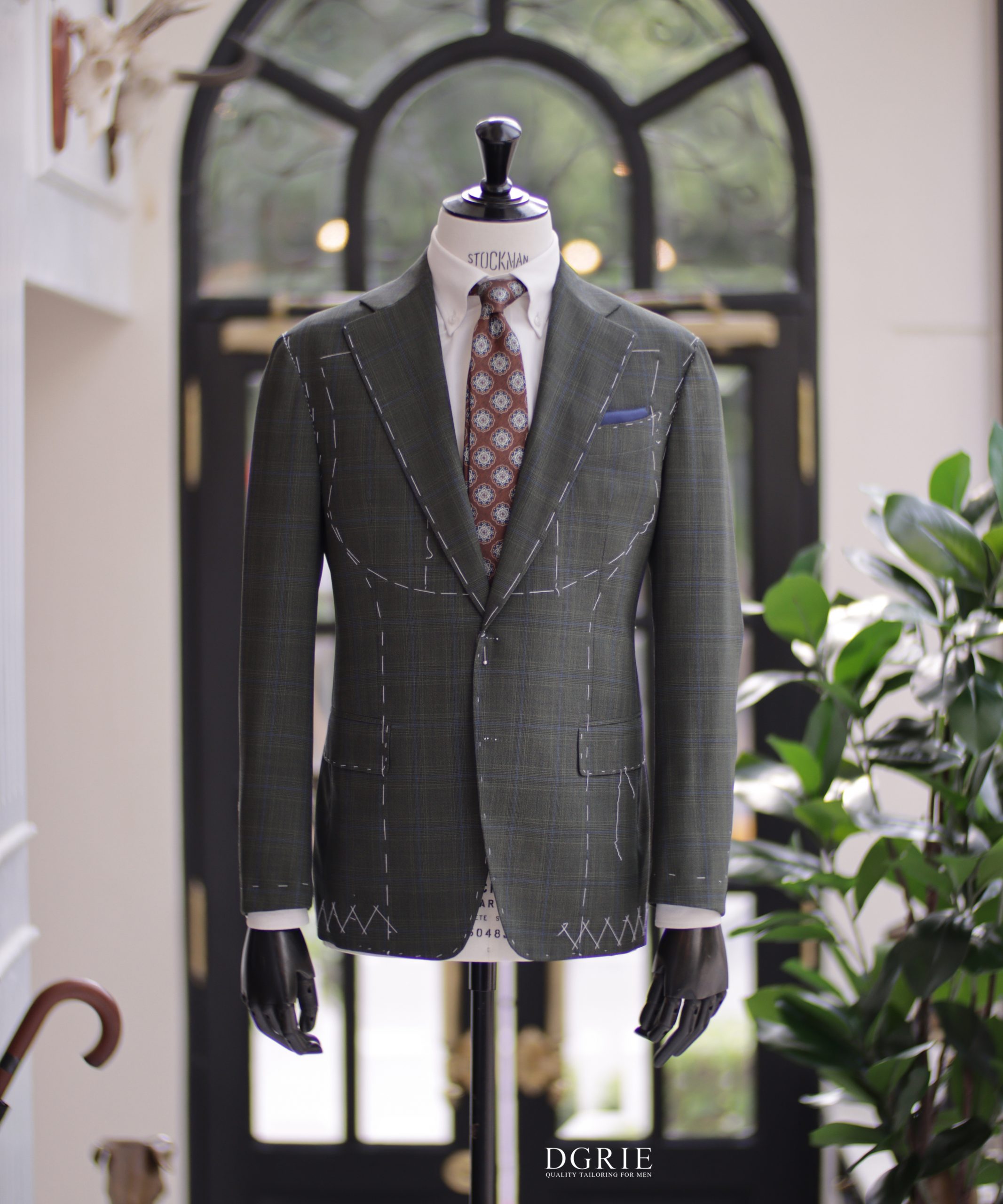 ตัดสูท DRAGO GREEN CHECK BLUE CLASSIC SUITS