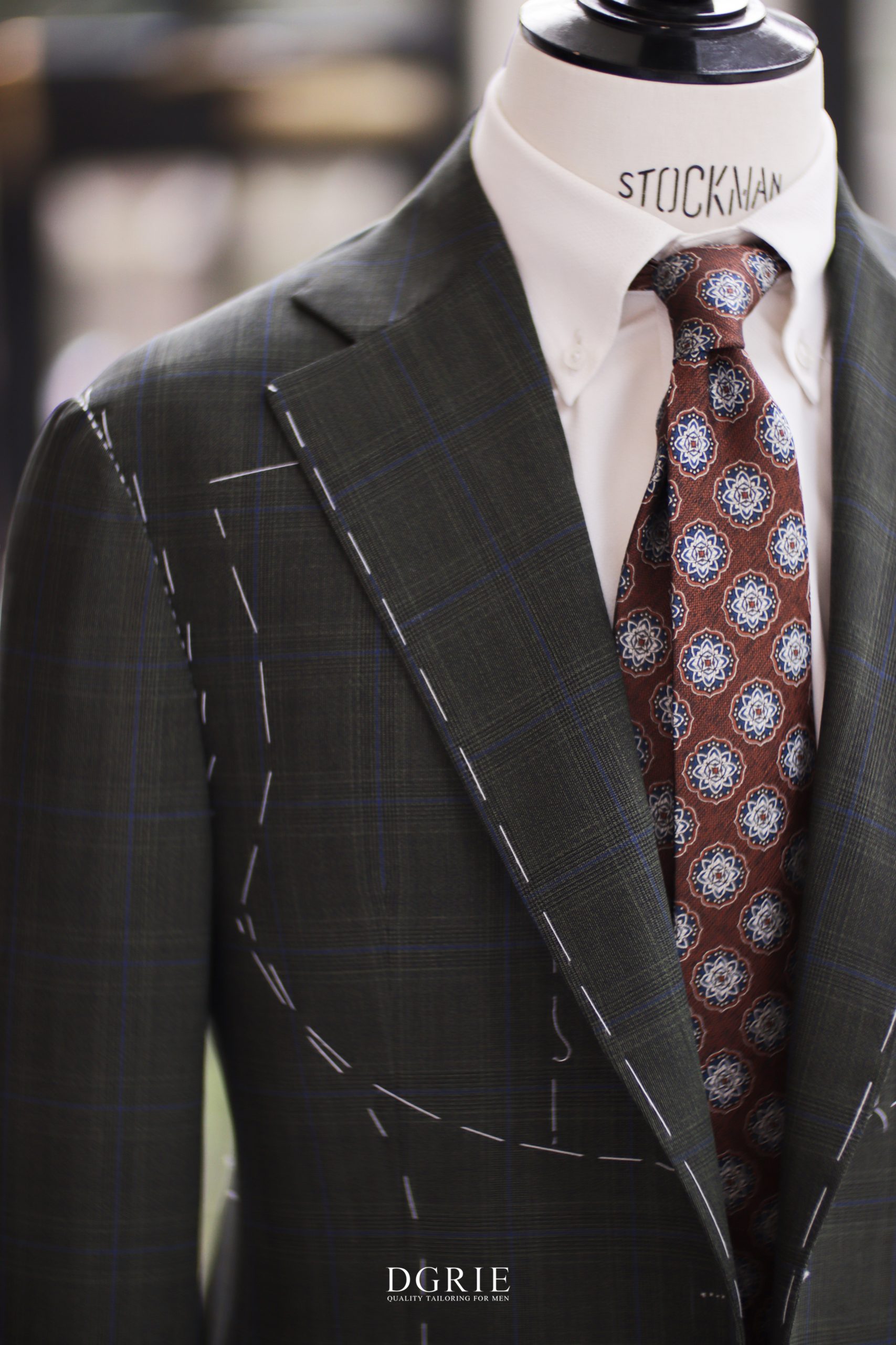 ตัดสูท DRAGO GREEN CHECK BLUE CLASSIC SUITS