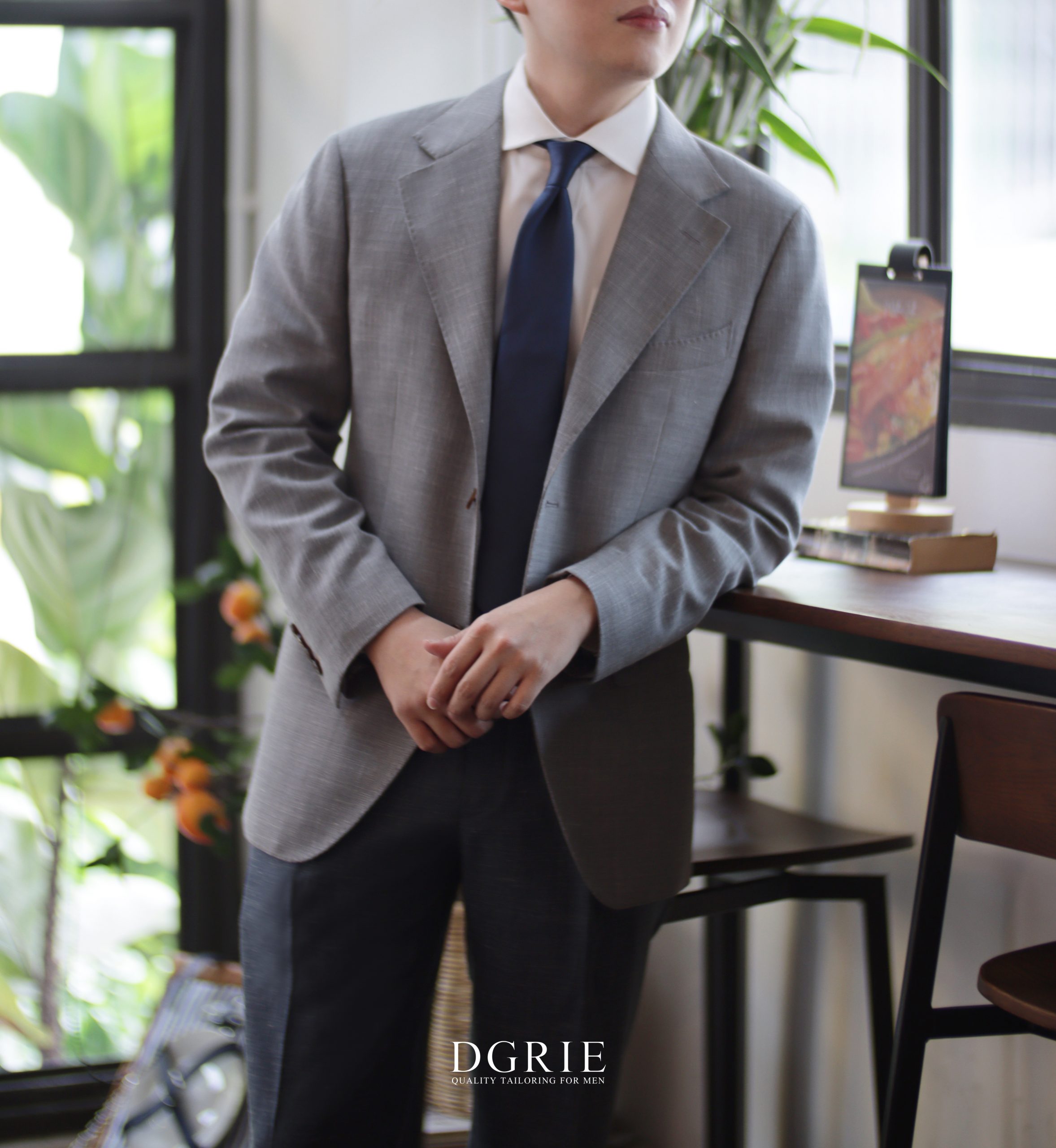 ตัดสูท Hopsack Jacket Classic Notch Lapel