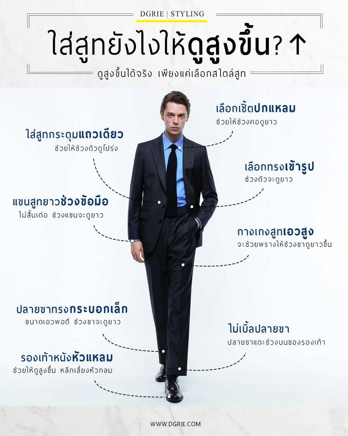 467894189_973480864815154_517668418557734392_n ใส่สูทยังไงให้ดูสูงขึ้น? How to wear a suit to look taller?