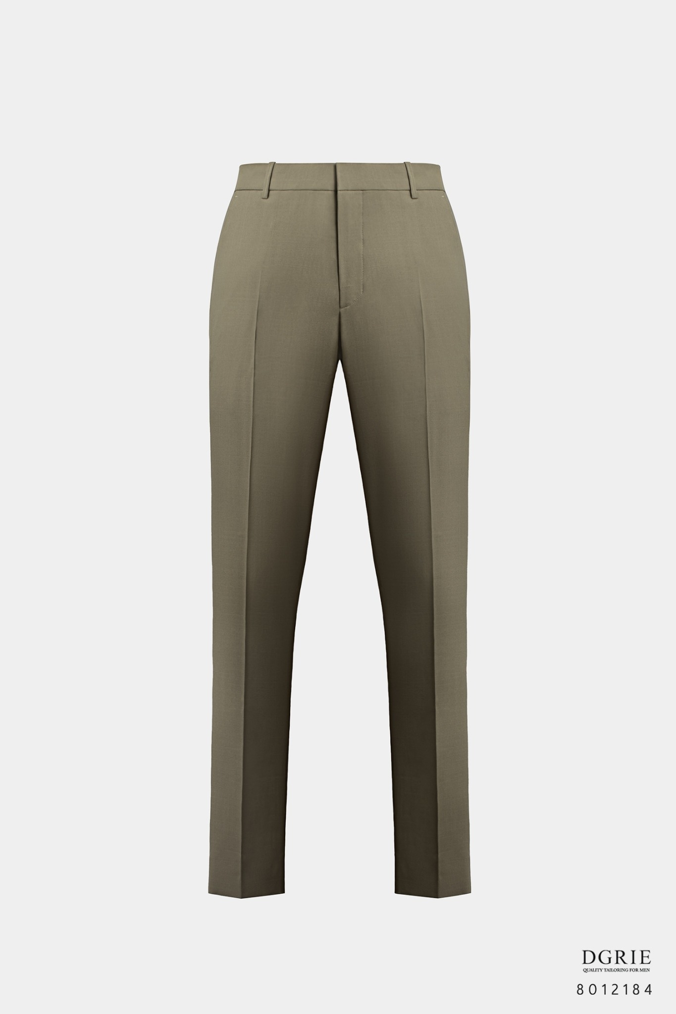 DGRIE PLAY - กางเกงผ้าวูล สีเบจ Slim-fit Wool-Blend Pants, Beige