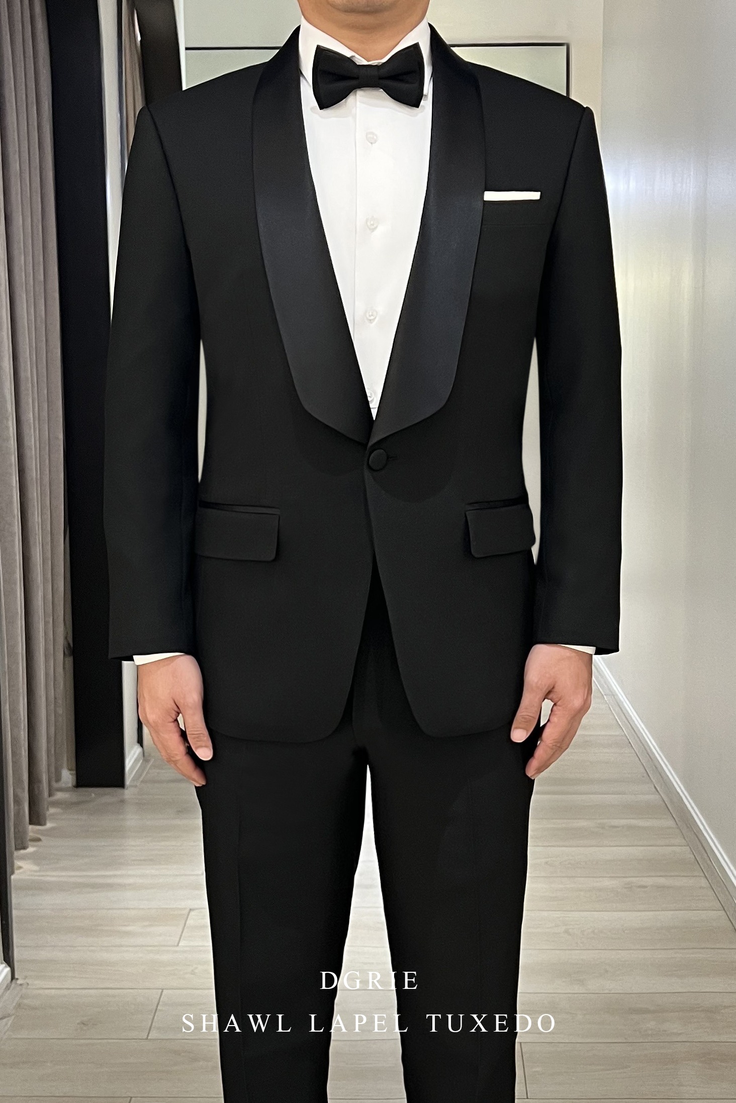 ตัดสูททักซิโด้ DGRIE ROUND SHAWL LAPEL TUXEDO
