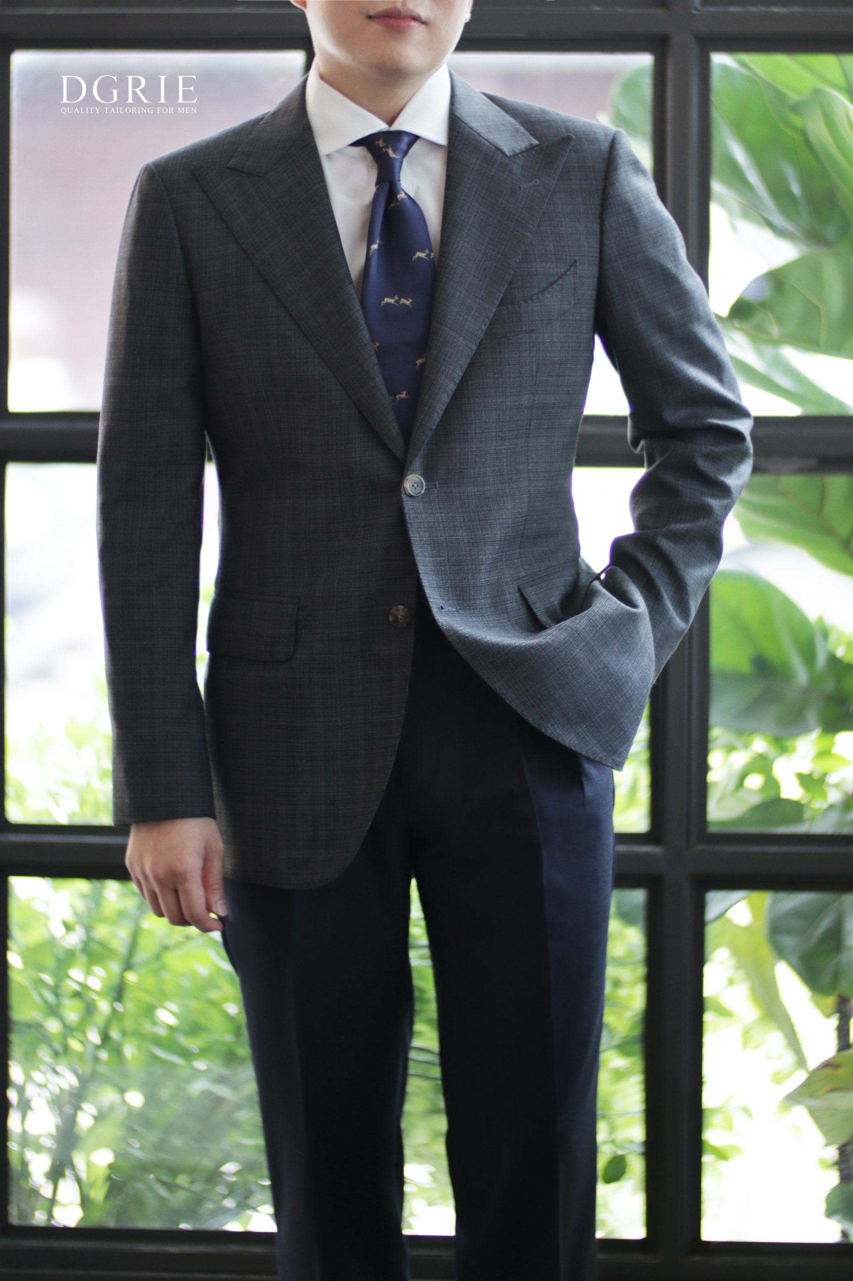 ตัดสูท SMART CHECK DARK GREY SUITS