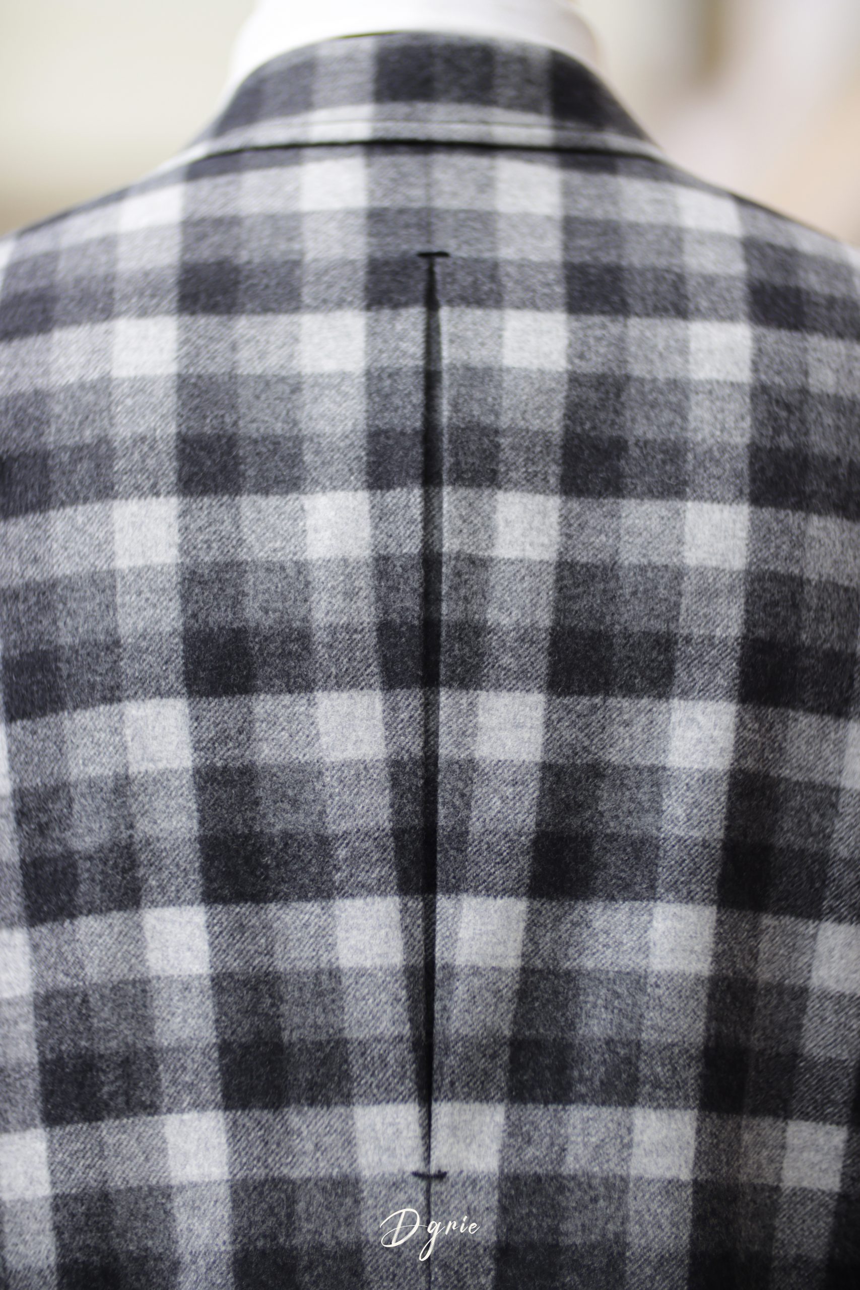 ตัดเสื้อโค้ท Window Check Flannel Overcoat